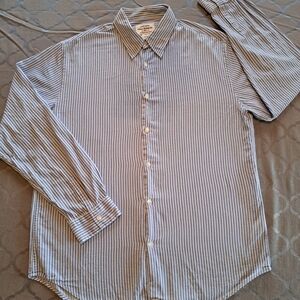 Vtg Ralph Lauren Polo Jeans Co Authentic Dry Goods Men's Long Sleeve Shirt Large